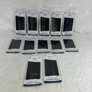 Body Basic Essentials 12 Packs Of 48 Each Black Bobby Pins New